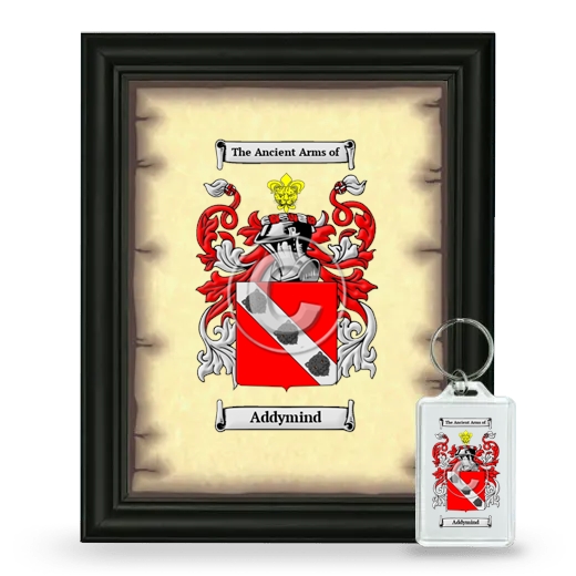 Addymind Framed Coat of Arms and Keychain - Black