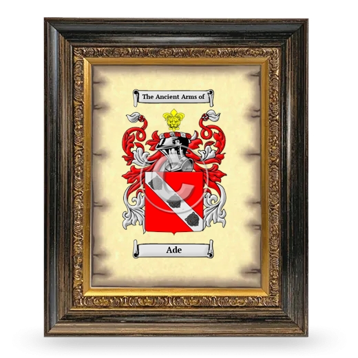 Ade Coat of Arms Framed - Heirloom