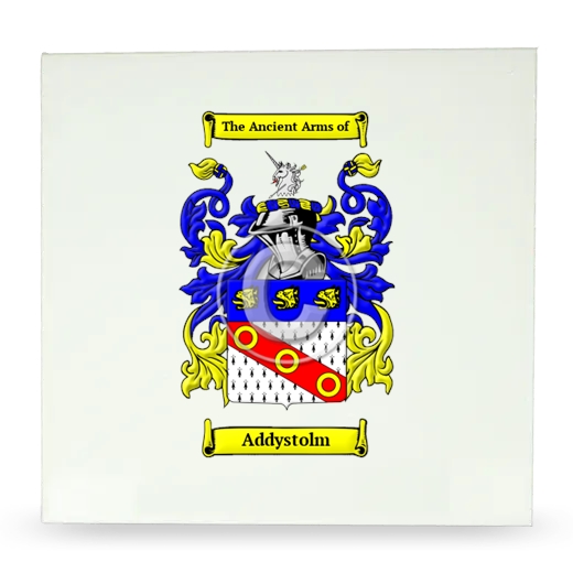 Addystolm Large Ceramic Tile with Coat of Arms