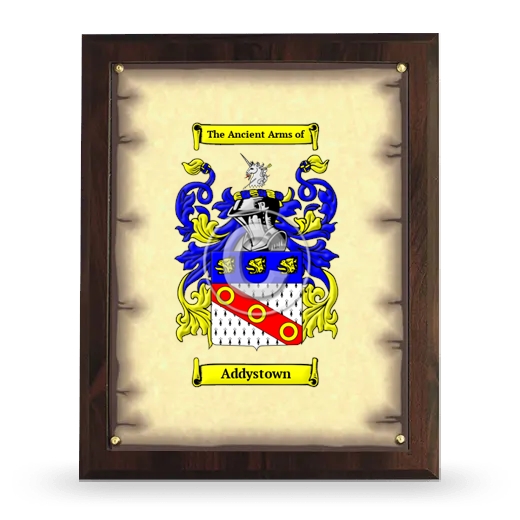 Addystown Coat of Arms Plaque