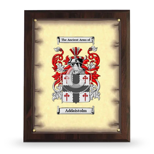 Addaistolm Coat of Arms Plaque