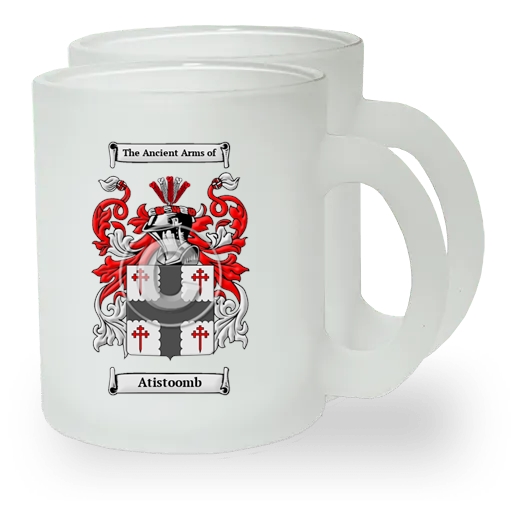 Atistoomb Pair of Frosted Glass Mugs