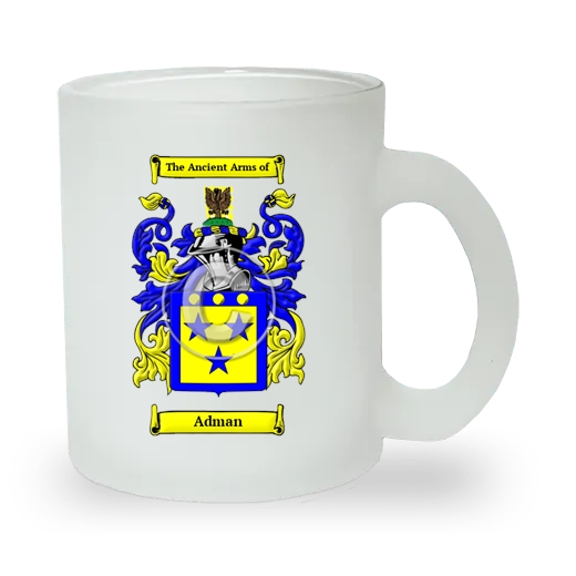 Adman Frosted Glass Mug