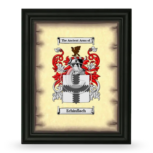 Echinflach Coat of Arms Framed - Black