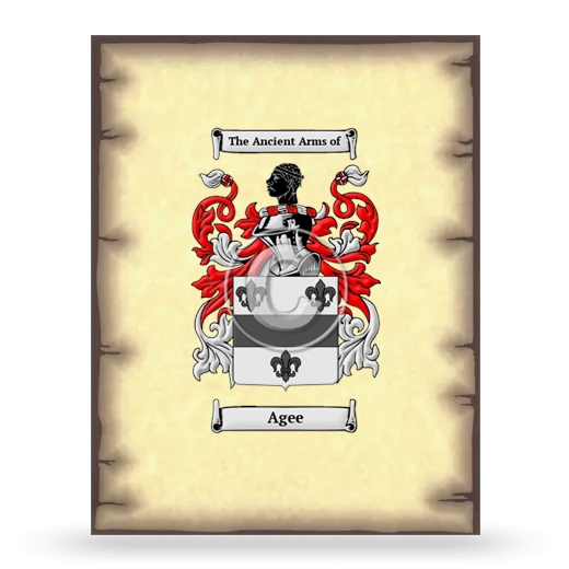 Agee Coat of Arms Print