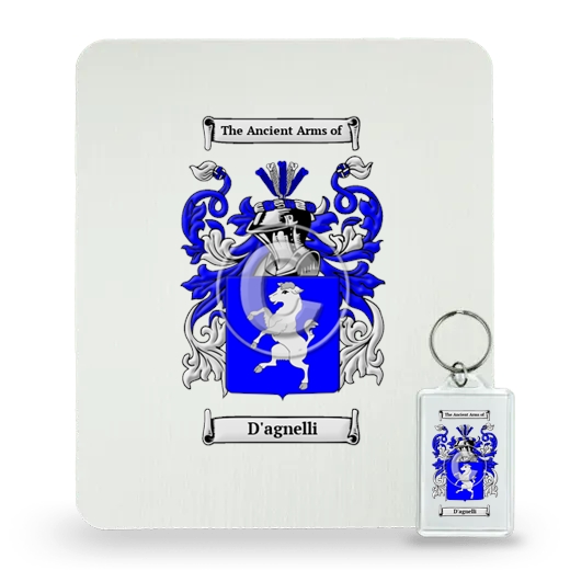 D'agnelli Mouse Pad and Keychain Combo Package