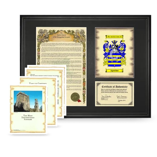 Agostino Framed History And Complete History- Black