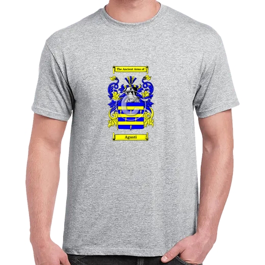 Agusti Grey Coat of Arms T-Shirt