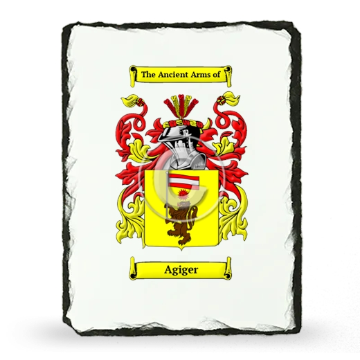 Agiger Coat of Arms Slate