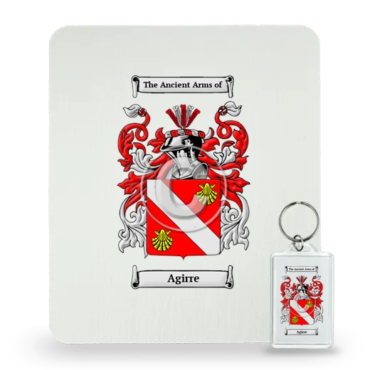 Agirre Mouse Pad and Keychain Combo Package