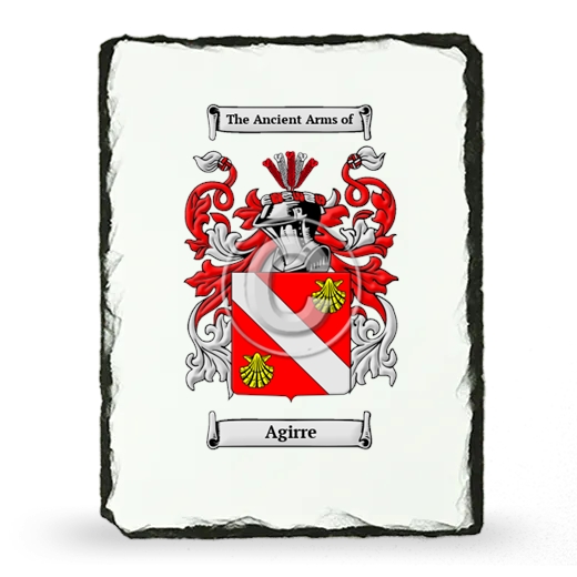 Agirre Coat of Arms Slate