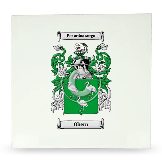 Ohern Large Ceramic Tile with Coat of Arms