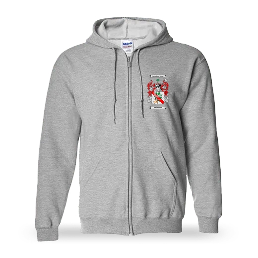 Aichemen Unisex Coat of Arms Zip Sweatshirt