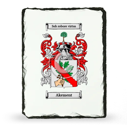 Akement Coat of Arms Slate