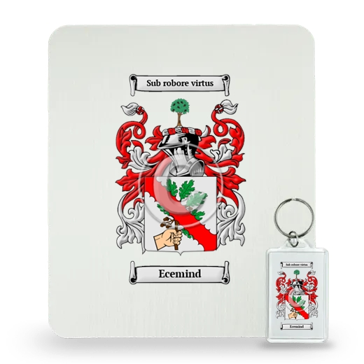 Ecemind Mouse Pad and Keychain Combo Package