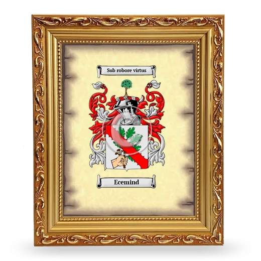 Ecemind Coat of Arms Framed - Gold