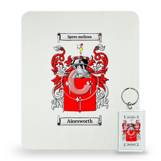 Ainesworth Mouse Pad and Keychain Combo Package