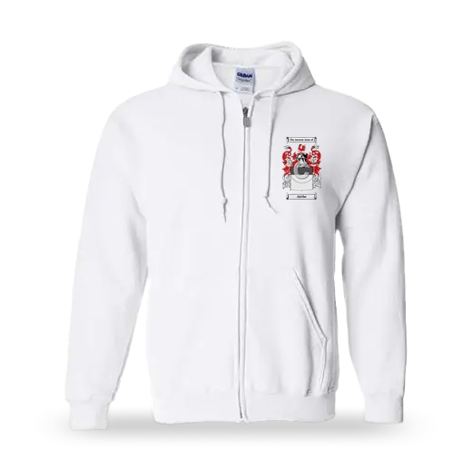 Airthe Unisex Coat of Arms Zip Sweatshirt - White