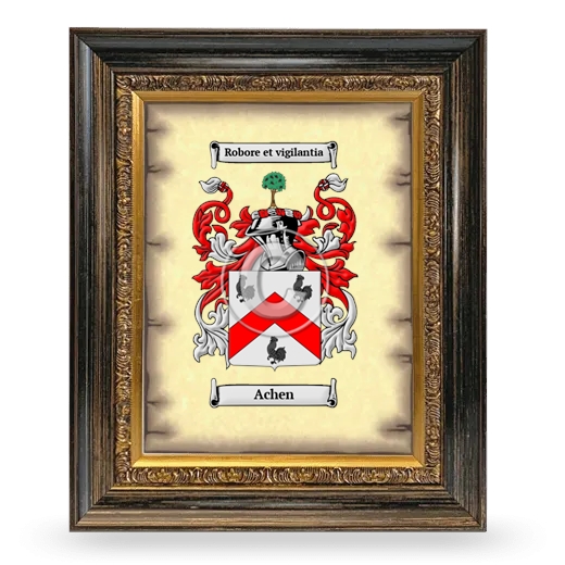 Achen Coat of Arms Framed - Heirloom