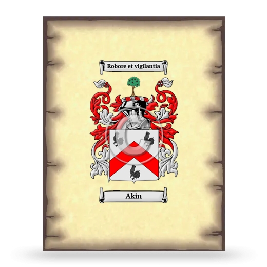 Akin Coat of Arms Print