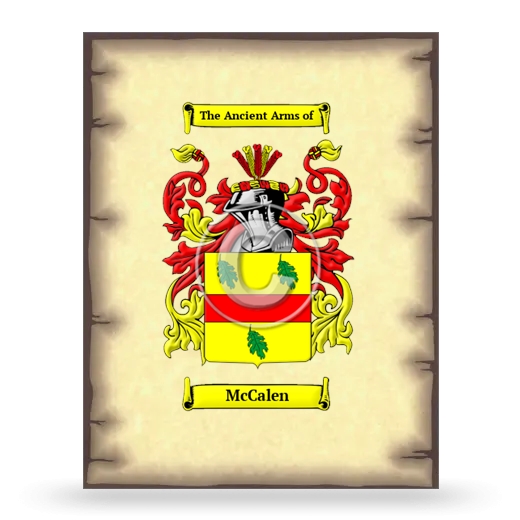 McCalen Coat of Arms Print