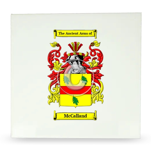 McCalland Large Ceramic Tile with Coat of Arms