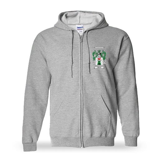 Alberici Unisex Coat of Arms Zip Sweatshirt