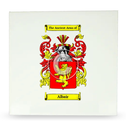 Albair Large Ceramic Tile with Coat of Arms