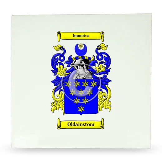 Oldainstom Large Ceramic Tile with Coat of Arms