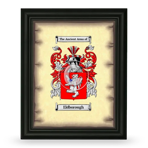 Eldborough Coat of Arms Framed - Black