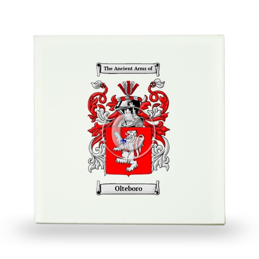 Olteboro Small Ceramic Tile with Coat of Arms