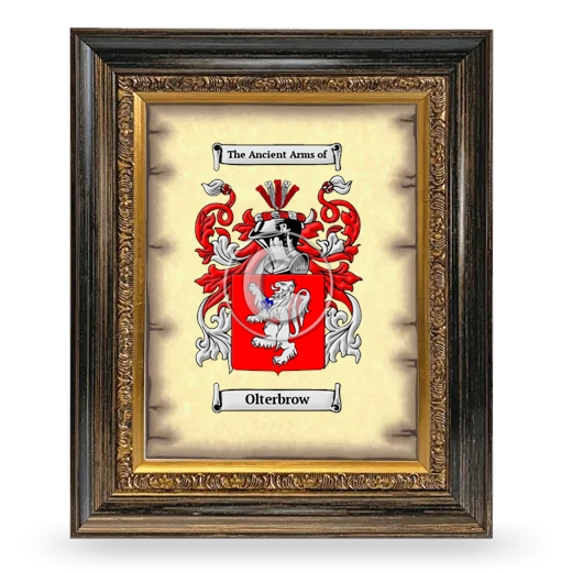 Olterbrow Coat of Arms Framed - Heirloom