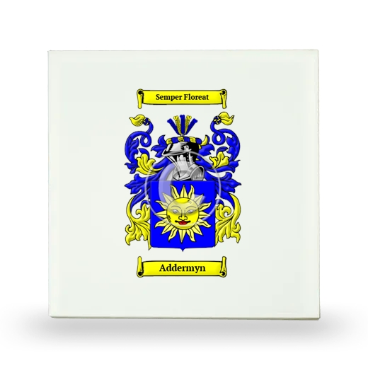 Addermyn Small Ceramic Tile with Coat of Arms