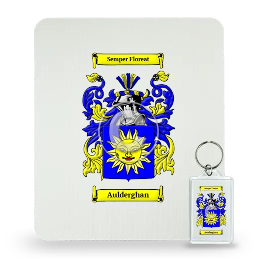 Aulderghan Mouse Pad and Keychain Combo Package