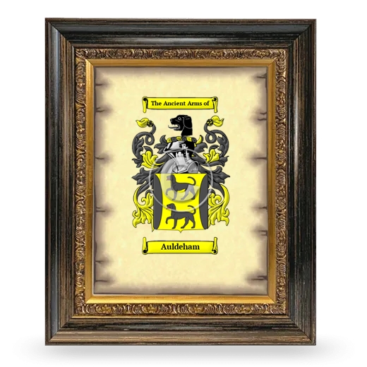 Auldeham Coat of Arms Framed - Heirloom