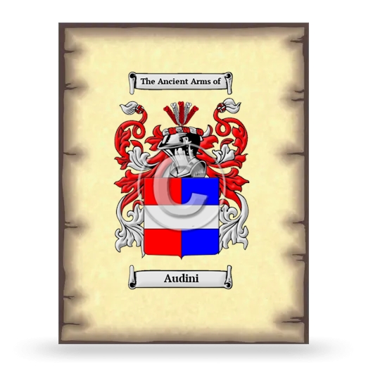 Audini Coat of Arms Print