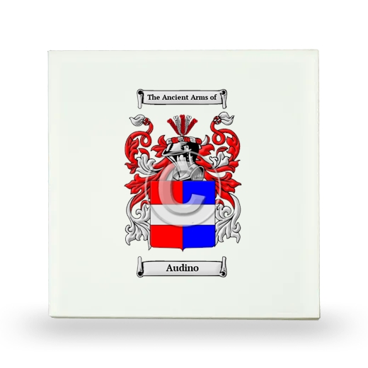 Audino Small Ceramic Tile with Coat of Arms