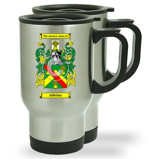 Alderlay Pair of Steel Travel Mugs