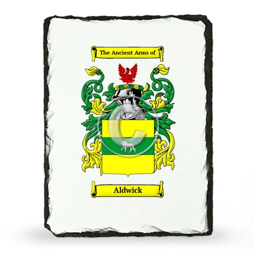 Aldwick Coat of Arms Slate