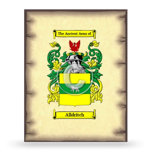Alldritch Coat of Arms Print