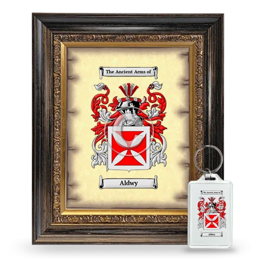 Aldwy Framed Coat of Arms and Keychain - Heirloom