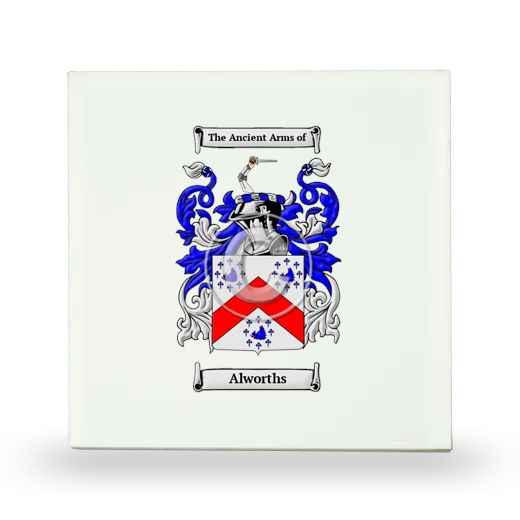 Alworths Small Ceramic Tile with Coat of Arms