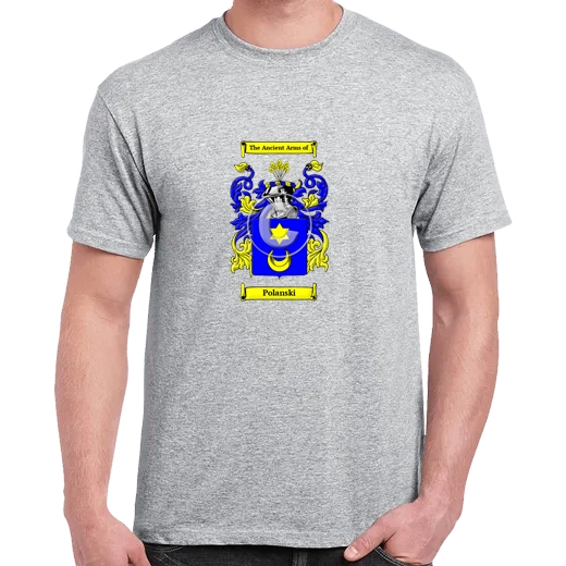 Polanski Grey Coat of Arms T-Shirt