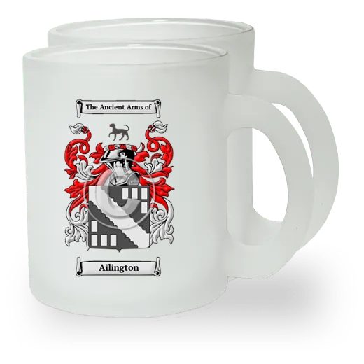 Ailington Pair of Frosted Glass Mugs