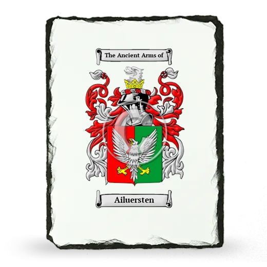 Ailuersten Coat of Arms Slate