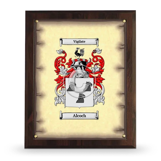 Alcoch Coat of Arms Plaque