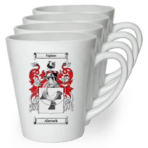 Alecock Set of 4 Latte Mugs