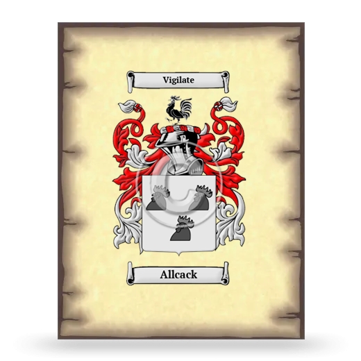 Allcack Coat of Arms Print