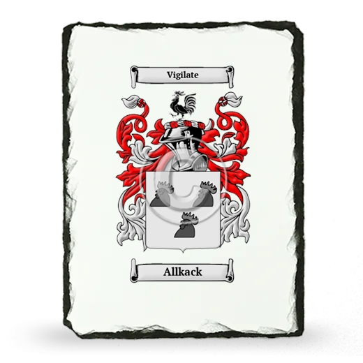 Allkack Coat of Arms Slate