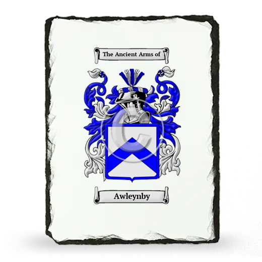 Awleynby Coat of Arms Slate